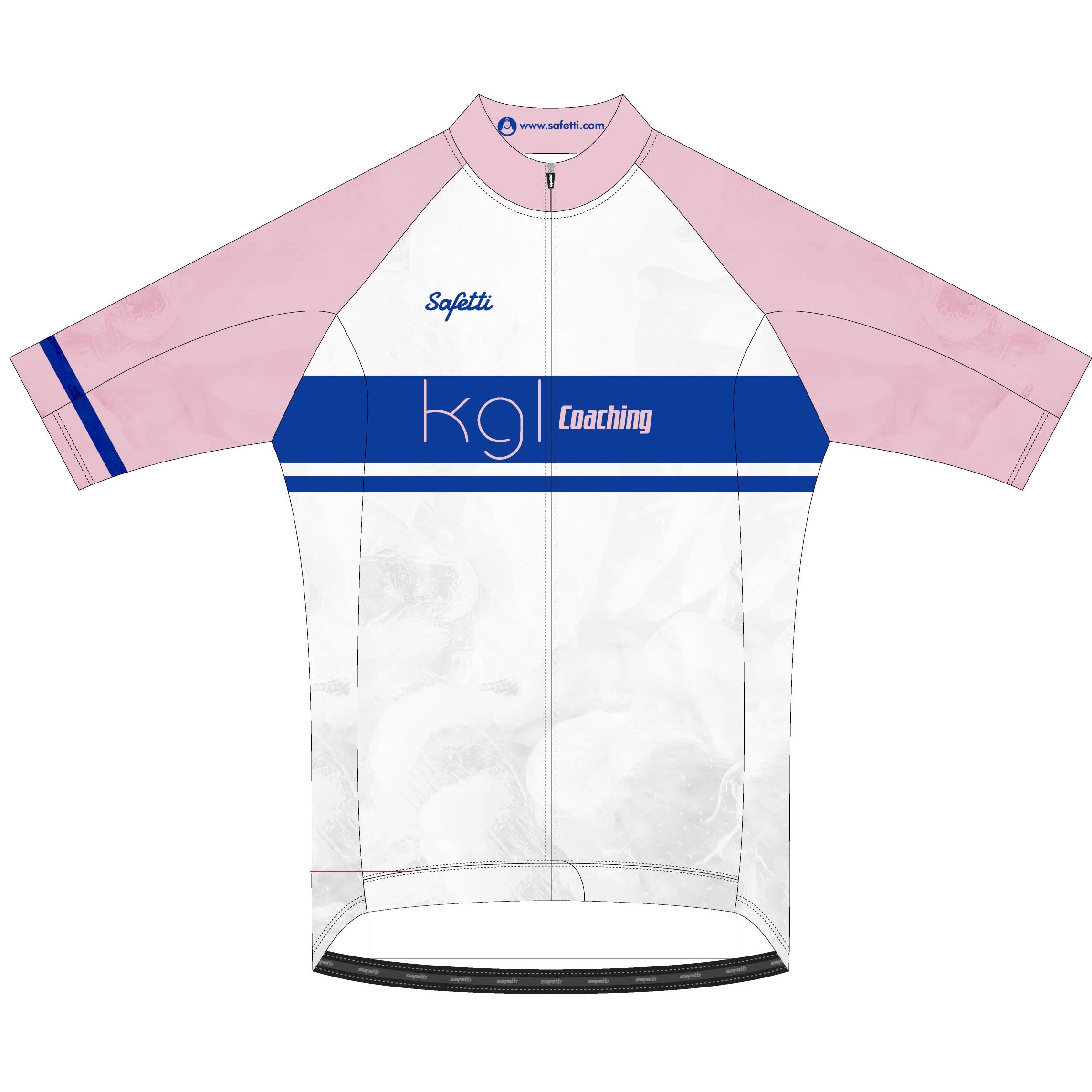 KGL'24 - Firenze Short Sleeve Cycling Jersey White. Women – Safetti USA